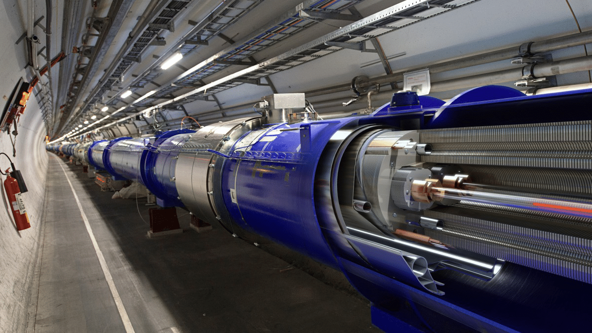 Túnel del CERN en Suiza.