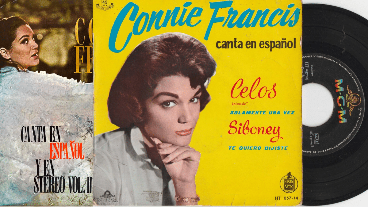 Algunos de los discos en español de Connie Francis.