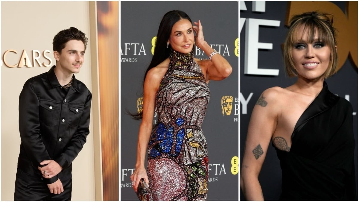 Timothée Chalamet, Demi Moore y Miley Cyrus recibirán su estrella en el Paseo de la Fama en 2026