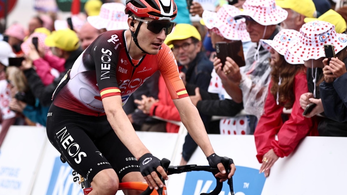 El ciclista español Carlos Rodríguez durante el Tour de Francia