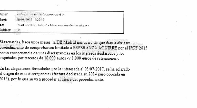 Los correos del 'caso Montoro': "Espero que el juez no nos pregunte o nos pida aclaración"