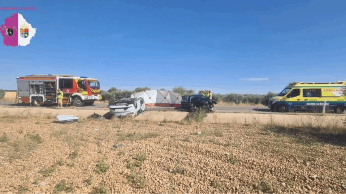 Lugar del accidente en Sisante (Cuenca).