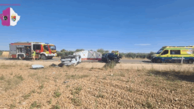 Cinco muertos y cuatro heridos tras chocar un coche y una furgoneta en Cuenca