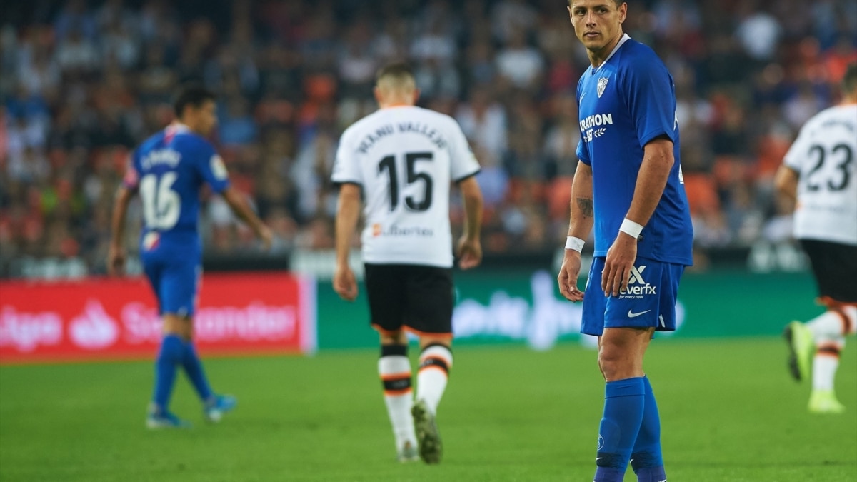 El futbolista 'Chicharito' Hernández durante su etapa con el Sevilla