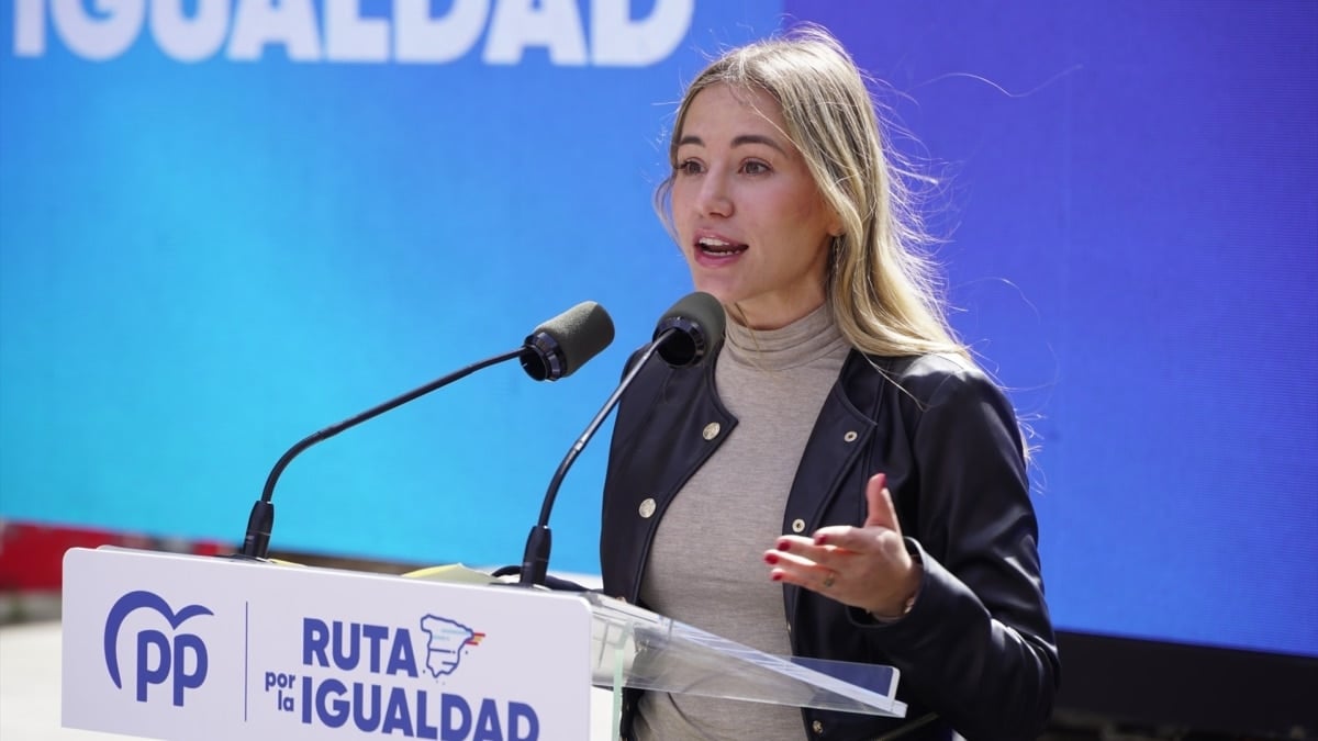 Noelia Núñez, en un acto del PP.