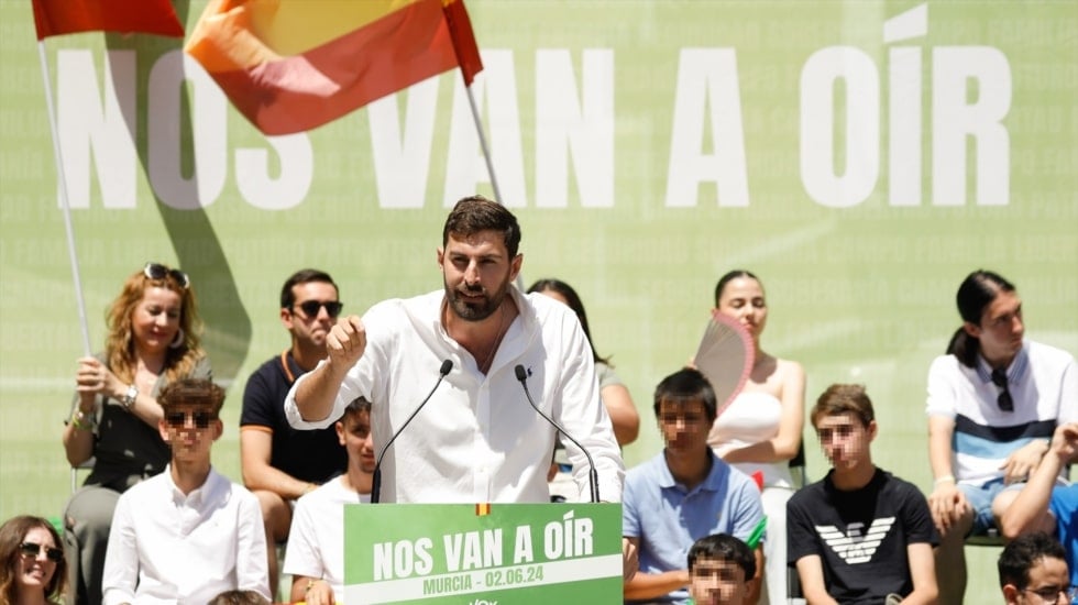 La Fiscalía abre diligencias contra el presidente de Vox en Murcia por delitos de odio