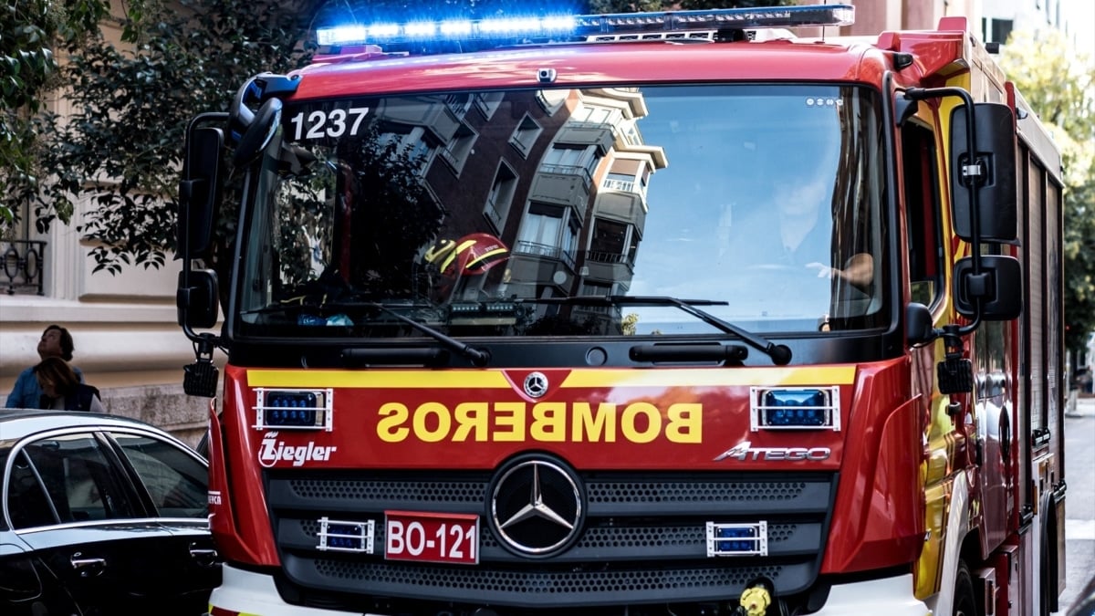 Un camión de bomberos en una fotografía de archivo.