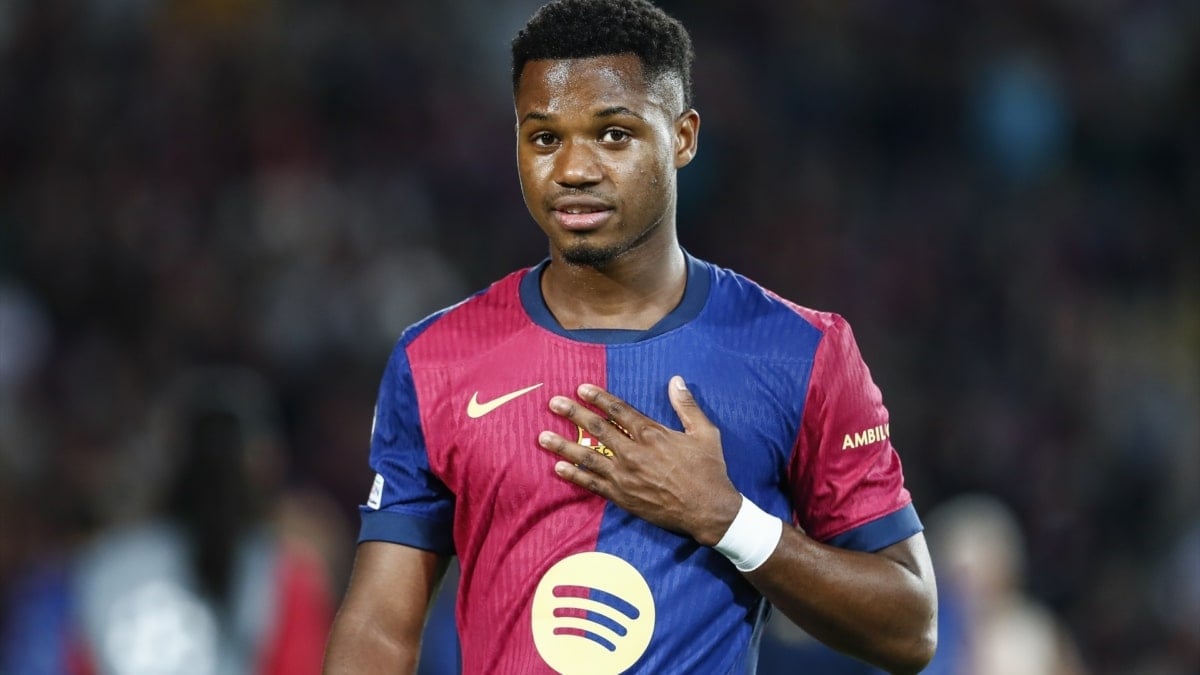 Ansu Fati cedido un año al Mónaco tras renovar con el Barça hasta 2028
