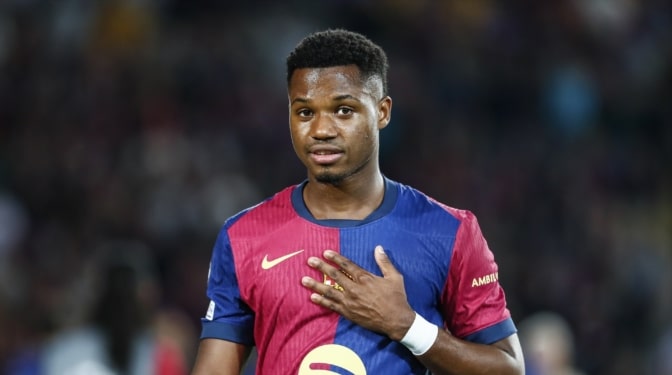 Ansu Fati cedido un año al Mónaco tras renovar con el Barça hasta 2028