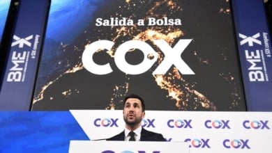 Cox cierra la semana con un avance del 11% y marca máximos desde su salida a Bolsa