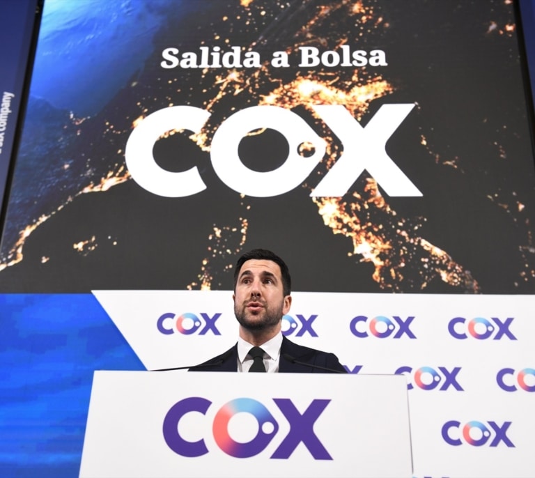 Cox cierra la semana con un avance del 11% y marca máximos desde su salida a Bolsa
