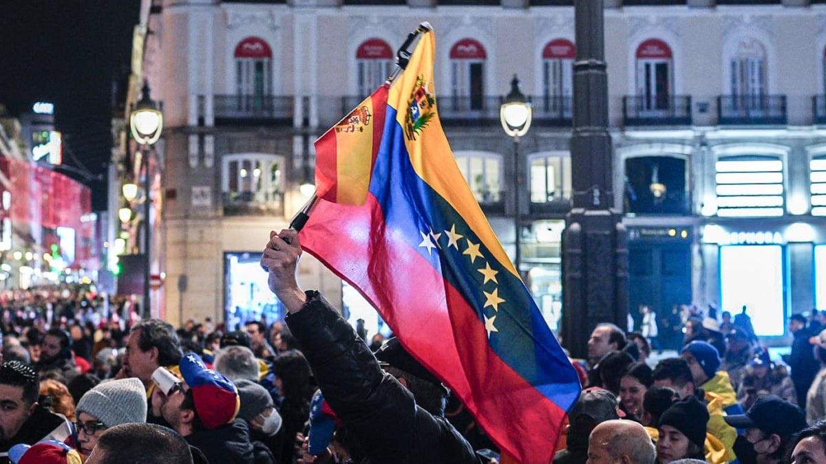 Manifestación de venezolanos en Madrid
