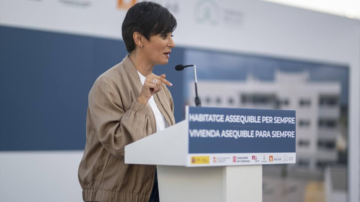 La ministra de Vivienda y Agenda Urbana, Isabel Rodríguez.