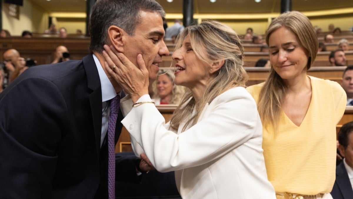 Sánchez y Yolanda Díaz acuerdan impulsar el embargo del comercio de armas a Israel