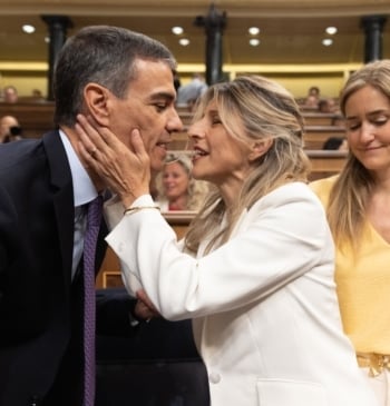 Sánchez y Yolanda Díaz acuerdan impulsar el embargo del comercio de armas [...]