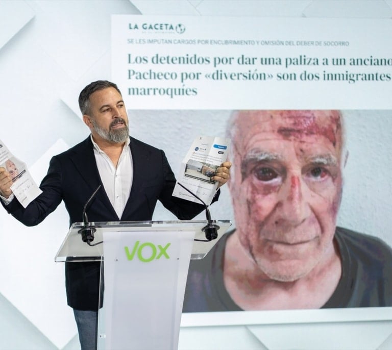 Abascal niega responsabilidades por la violencia en Torre Pacheco y carga contra Feijóo por estar más pendiente de una mayoría electoral