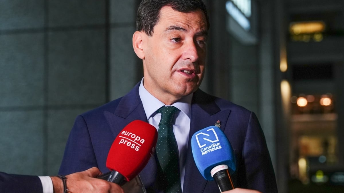 Juanma Moreno, en Tokio.