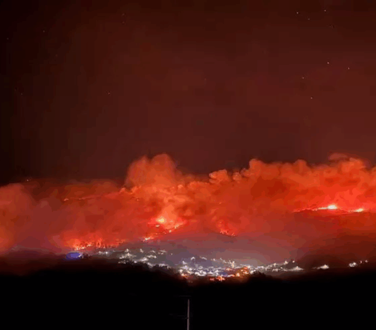 Alerta por grandes incendios en Portugal: de la frontera con Galicia a la de Extremadura