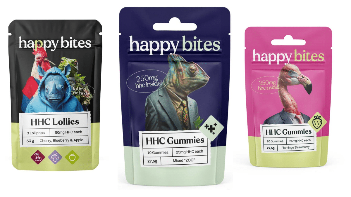 Algunos productos de la gamma Happy Bites.