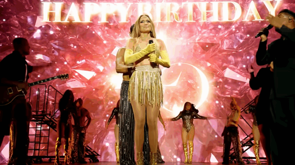 Jennifer Lopez, en Varsovia (Polonia), el pasado viernes 25 de julio