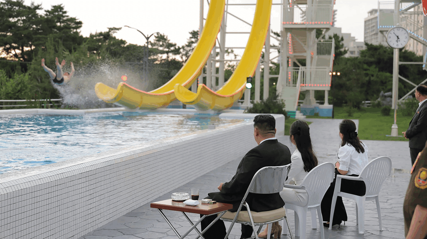 Kim Jong-un con su hija mayor, su heredera, en Wonsan
