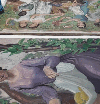 Una pintura inédita de Lola Anglada aparece oculta tras otra obra durante [...]
