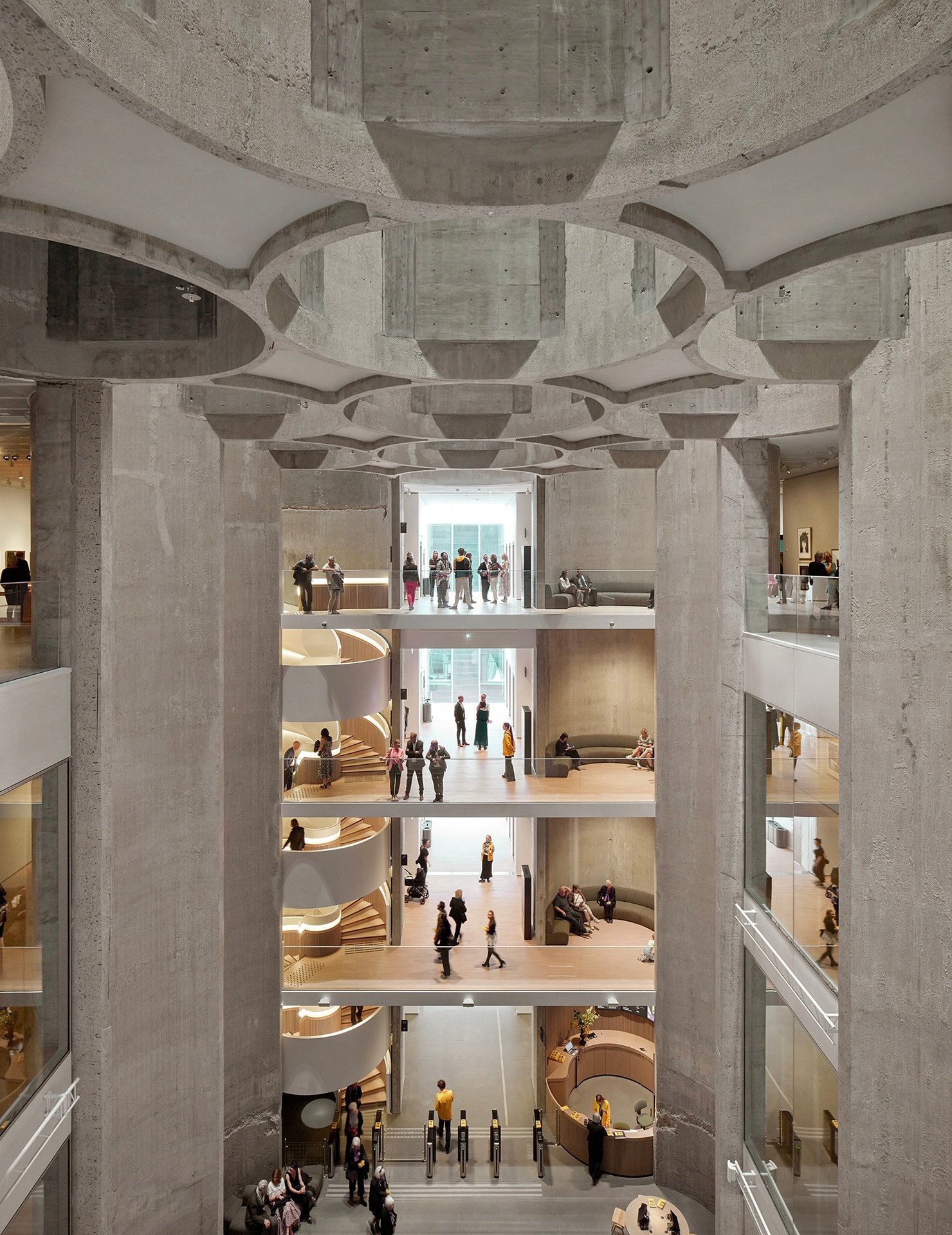Interior del Kunstsilo de Kristiansand, Premio de Arquitectura 2025.
