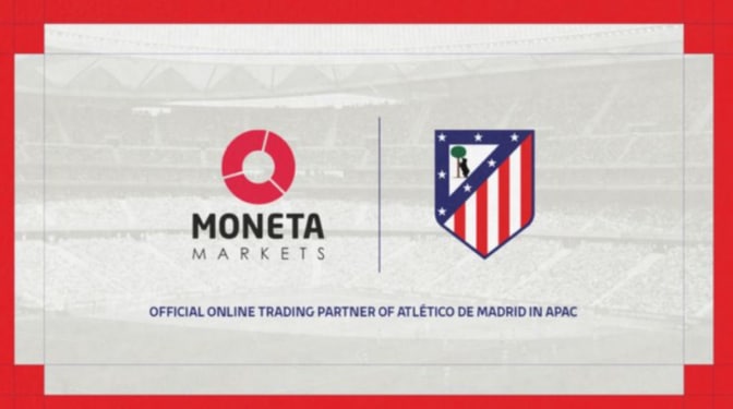 La empresa Moneta Markets, nuevo patrocinador del Atlético de Madrid