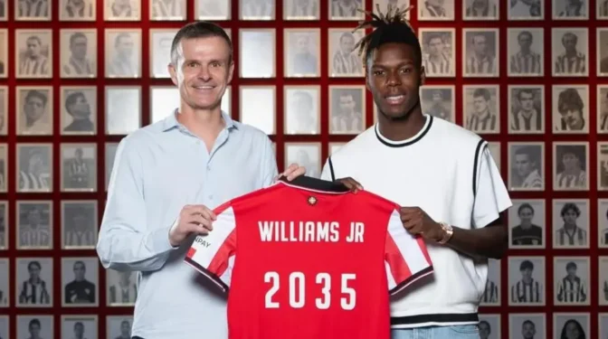 Nico Williams renueva hasta 2035 por el Athletic