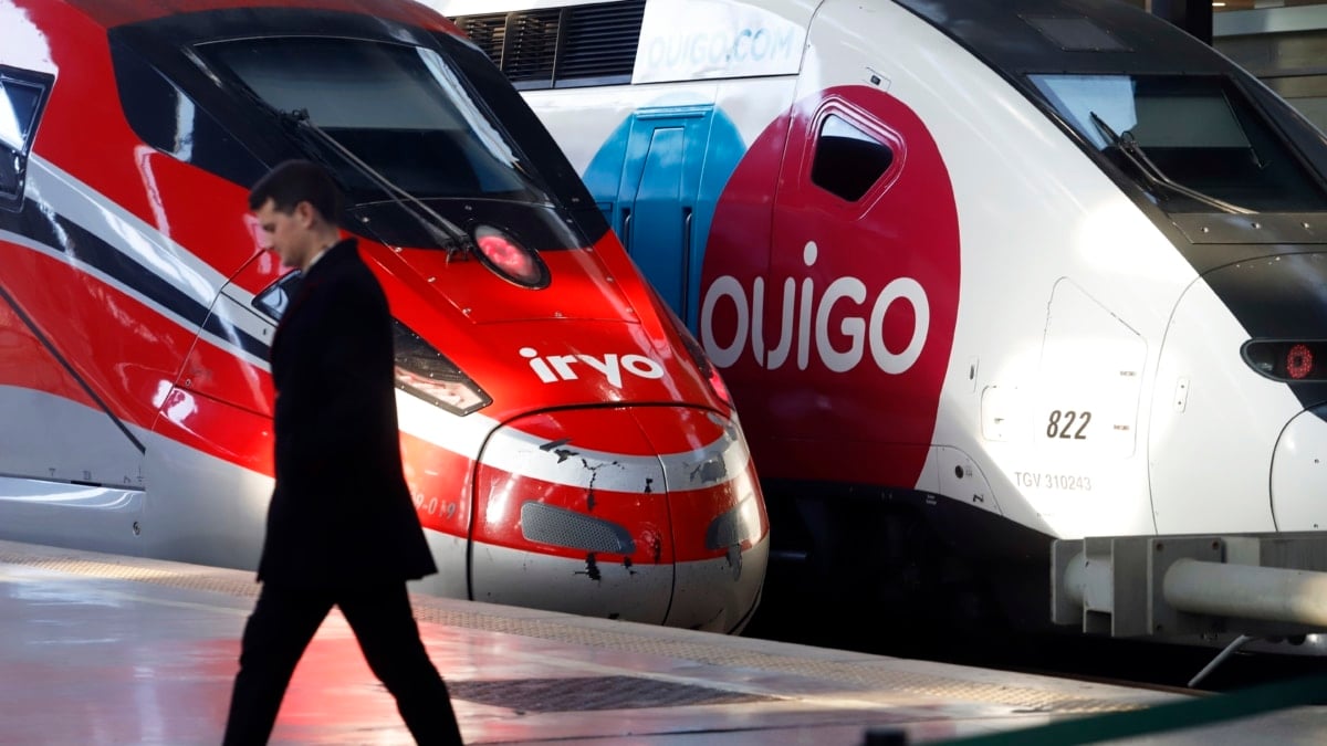 El nuevo tren de alta velocidad Ouigo a su llegada a la estación María Zambrano