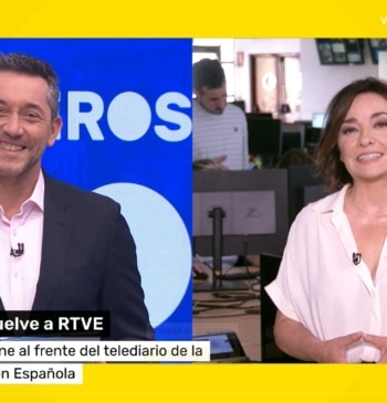 Javier Ruiz recibe con loas a Pepa Bueno en RTVE: "Bienvenida, jefa"