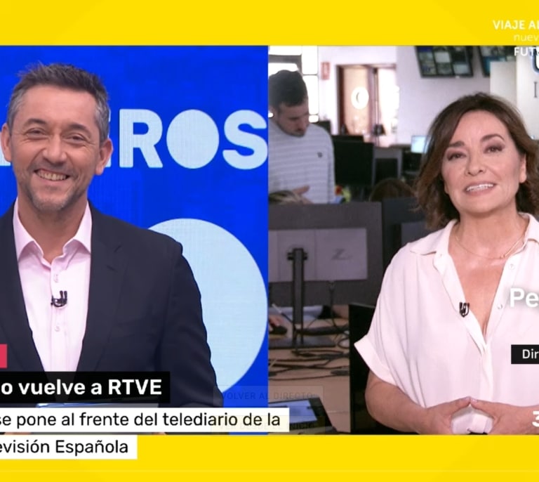 Javier Ruiz recibe con loas a Pepa Bueno en RTVE: "Bienvenida, jefa"