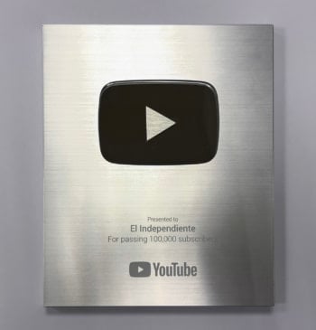 El Independiente recibe el 'Botón de Plata' de YouTube tras alcanzar los 100.000 [...]