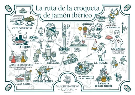 'La Ruta de la Croqueta' de Sánchez Romero Carvajal regresa a Madrid