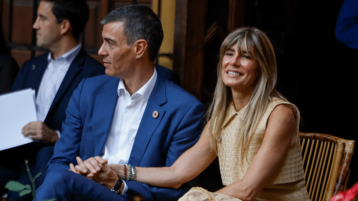 Pedro Sánchez y Begoña Gómez, en la cumbre de la ONU en Sevilla.