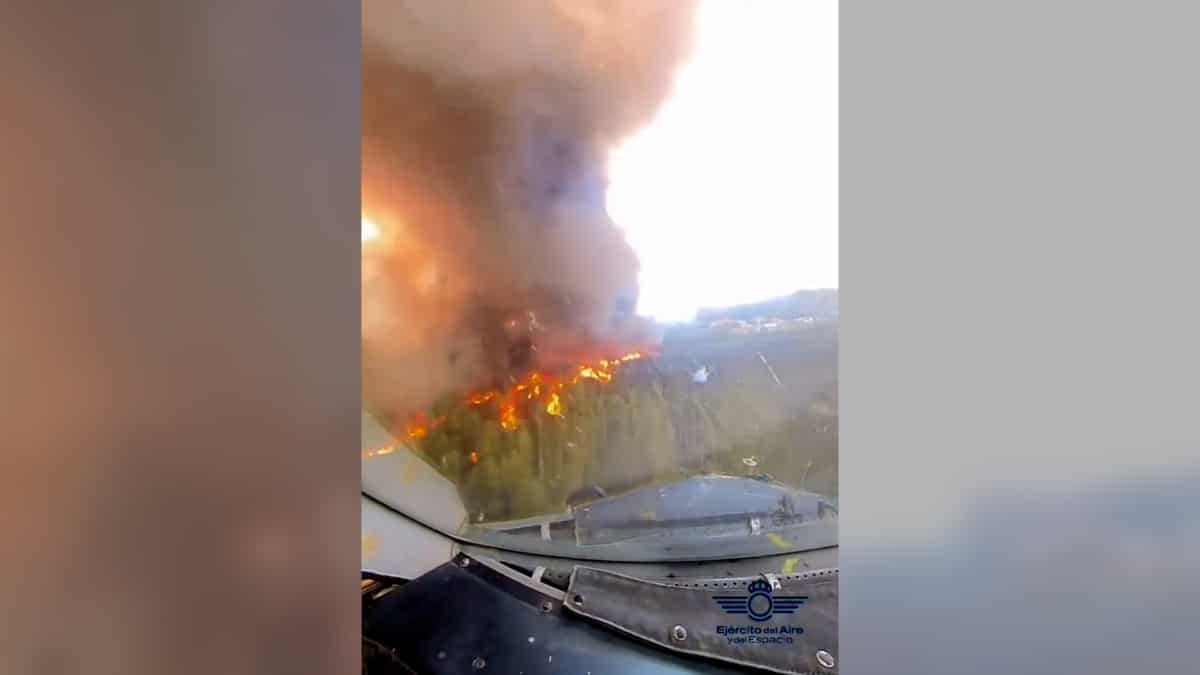Así actuaron en el incendio de Méntrida los 'corsarios' del Ejército del Aire