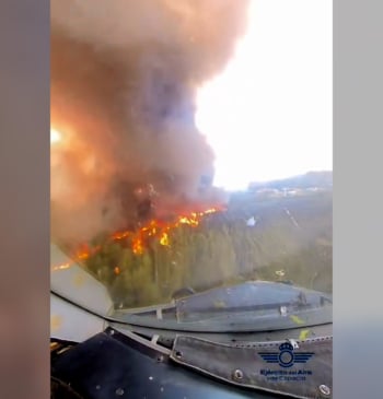 Así actuaron en el incendio de Méntrida los 'corsarios' del Ejército del Aire