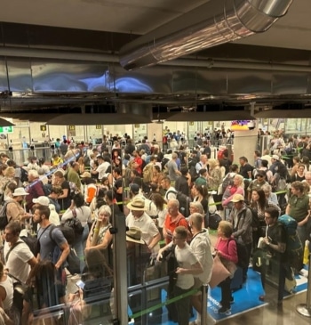 Caos en la T4 de Barajas por falta de policías en el [...]