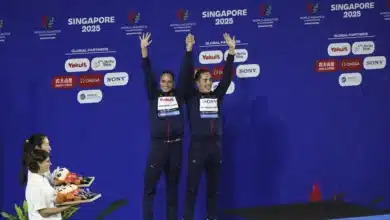 Dennis González y Mireia Hernández logran plata en el dúo técnico mixto en Singapur