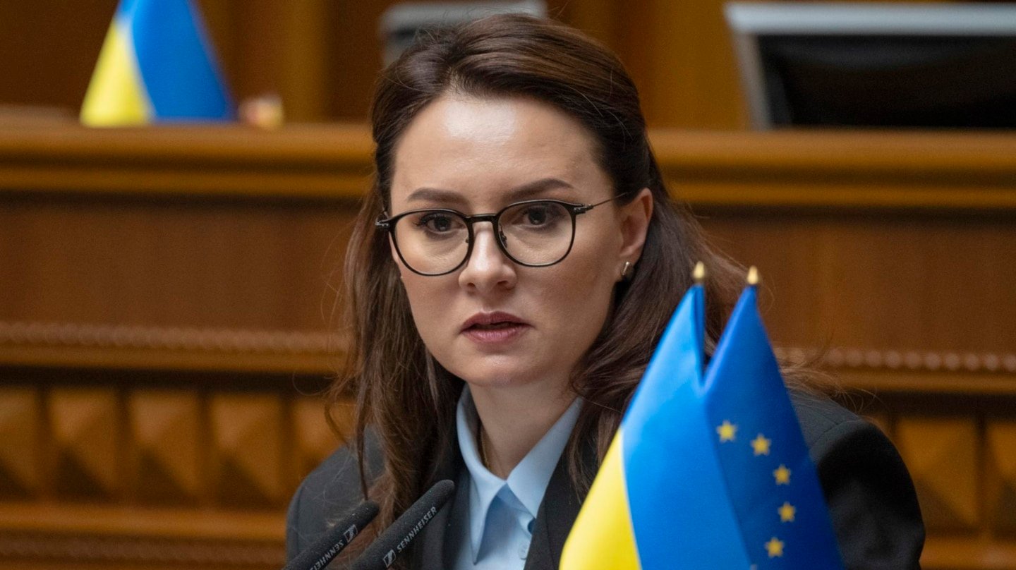 Yulia Sviridenko, nueva primera ministra, en la Rada de Ucrania