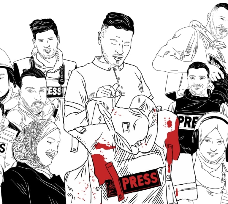 Réquiem por los 245 periodistas palestinos asesinados por Israel en Gaza