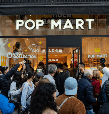 Imagen de la pop-up de Pop Mart en diciembre de 2024