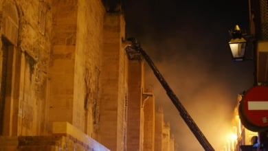 Susto en Córdoba, los bomberos sofocan un incendio en el corazón de la Mezquita