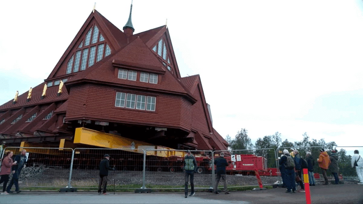 Suecia va a mover en un tráiler una iglesia de 672 toneladas