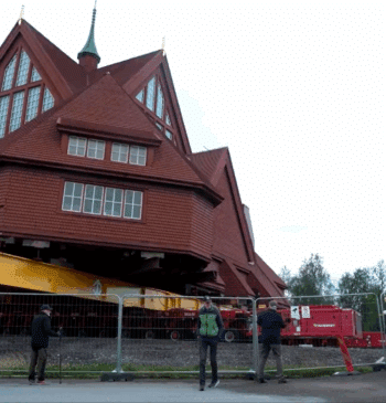 Suecia va a mover en un tráiler una iglesia de 672 toneladas