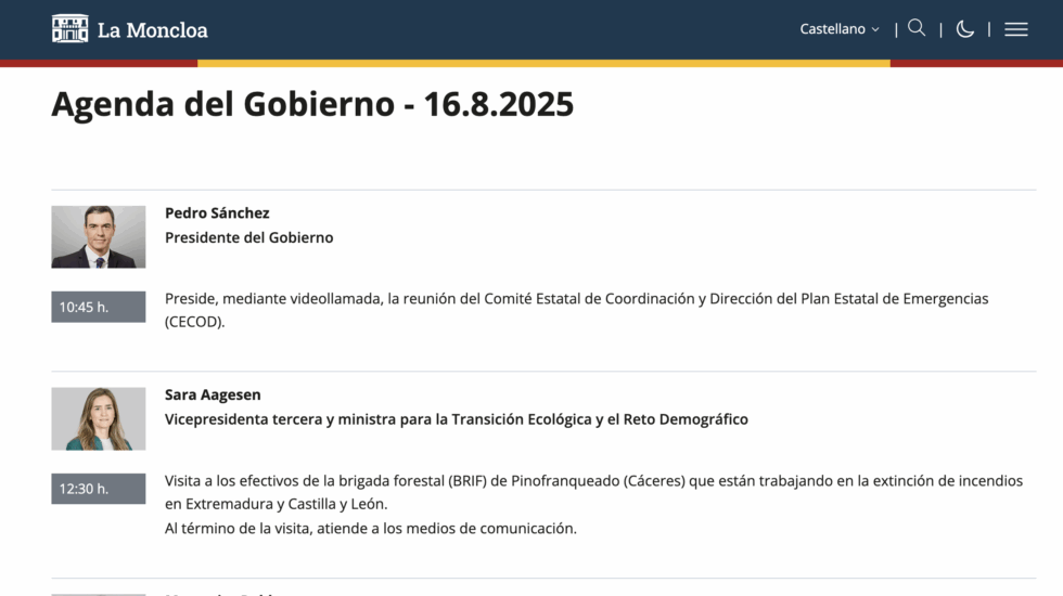 Sánchez reaparecerá este sábado por videollamada para presidir la reunión del CECOD