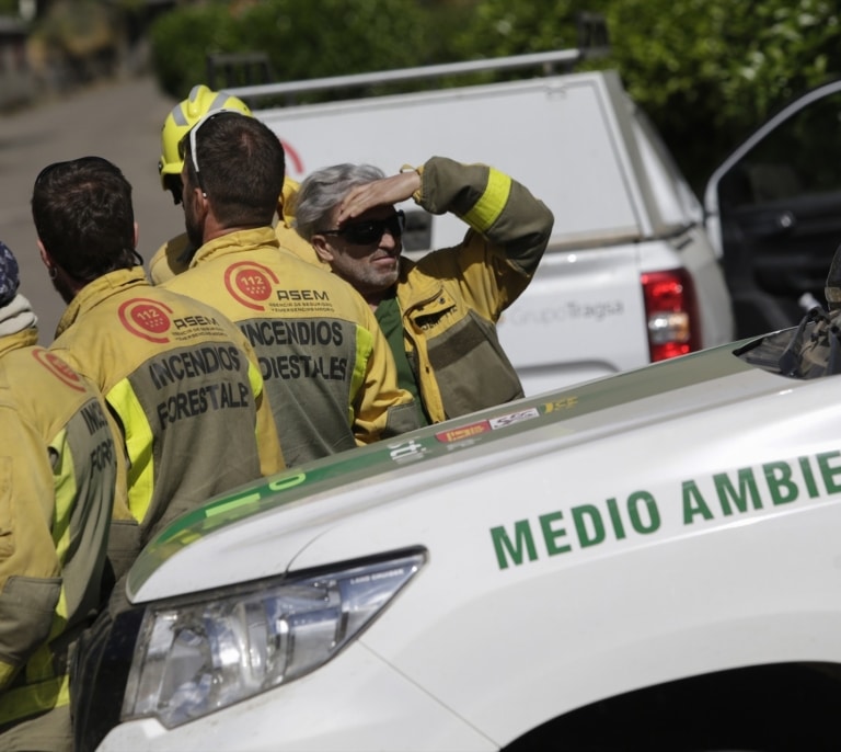 Apagado el incendio en la pedanía de La Aparecida en Orihuela