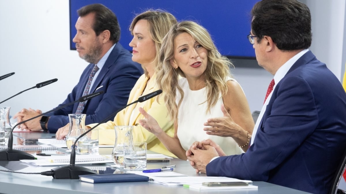 Una rueda de prensa tras el Consejo de Ministros.
