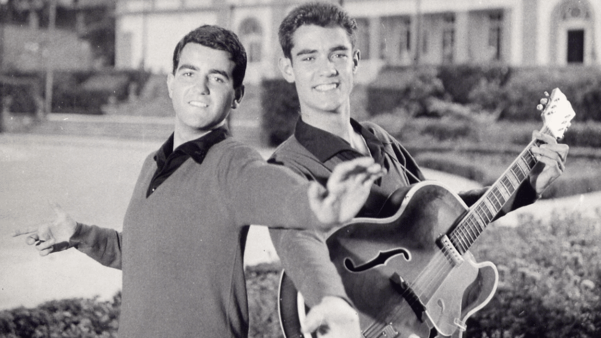 Manuel de la Calva y Ramón Arcusa en 1958, año de nacimiento del Dúo Dinámico.