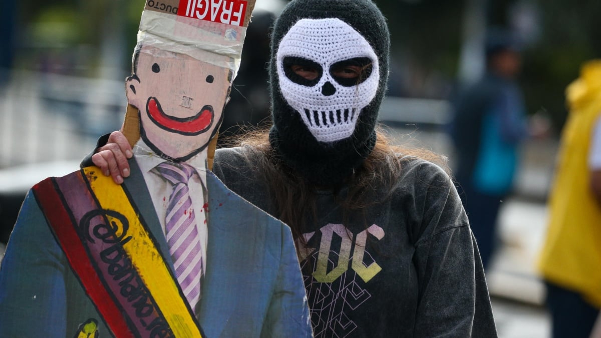 Protestas contra Noboa en Ecuador